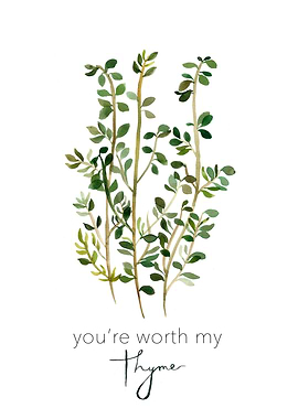 Watercolour Thyme pun