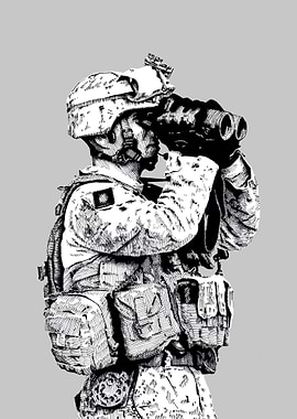 The thousand Yard stare