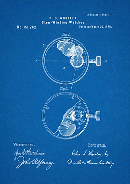 1875 Stem Winding and Sett