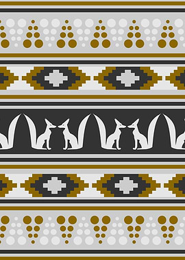Fox ethnic pattern