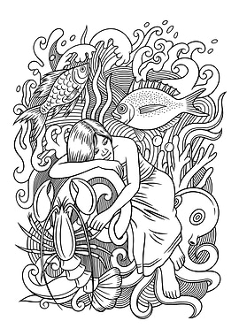 The bottom of the sea