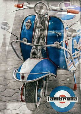 Vintage Lambretta scooter