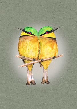 Little bee eaters