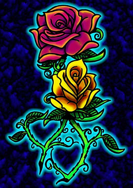 Double Heart Rose