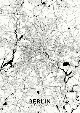 Berlin map white