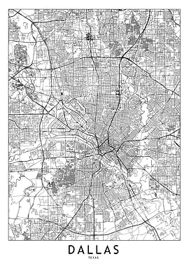 Dallas White Map