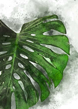 Watercolor Leaf