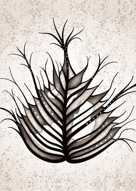 Hairy Leaf Abstract Art