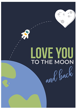 Love you to the moon and b