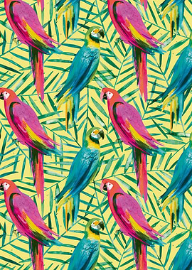 Tropical Jungle Parrots