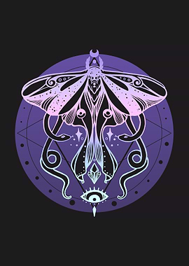 Luna Moth And Snakes