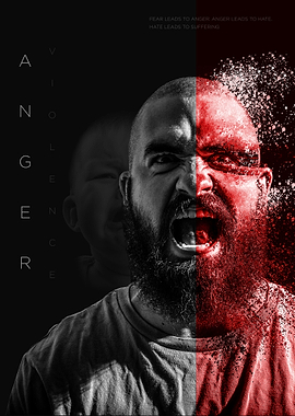 Anger comes with violence