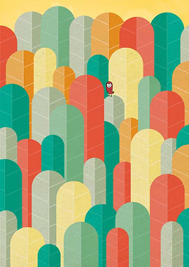 Poplar forest autumn III