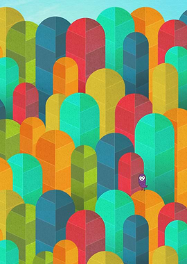 Poplar forest autumn I