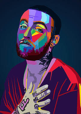 Mac Miller WPAP Pop Art
