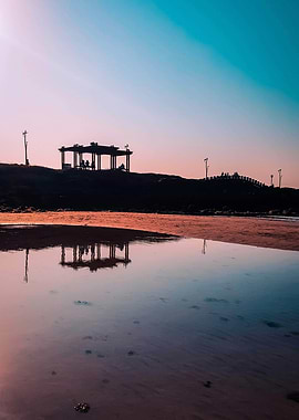 Beach Reflection in Jeju