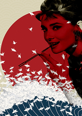Fusion Art Audrey Hepburn