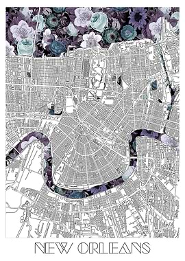 new orleans city map flora