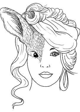 Woman Rabbit Face