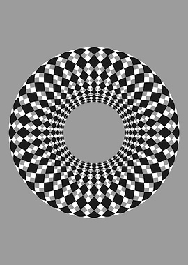 Black and white round