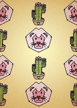 Pink Lions and Cacti