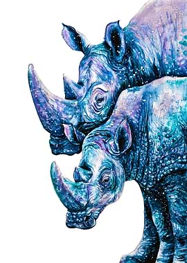 Rhinoceros Couple