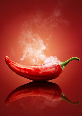 Chili red steaming hot