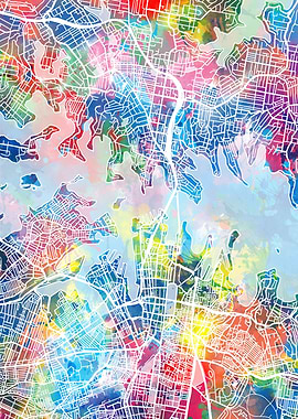 sydney city map color