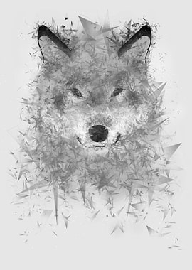 Grey crystal wolf