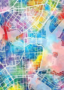 helsinki city map color