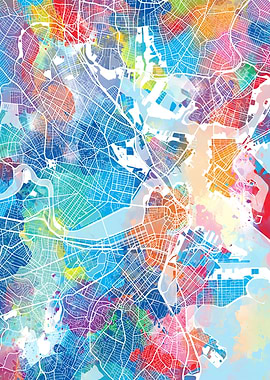 boston city map color