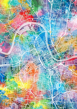 nashville city map color