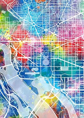 washington dc city map