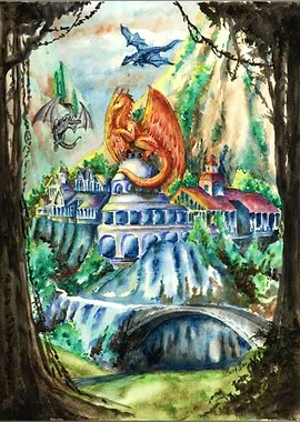 Dragons at the castle