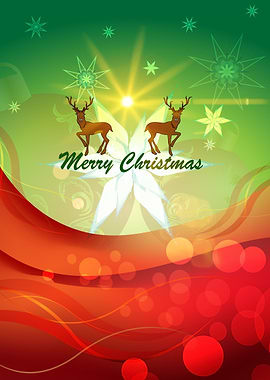 Merry christmas reindeer