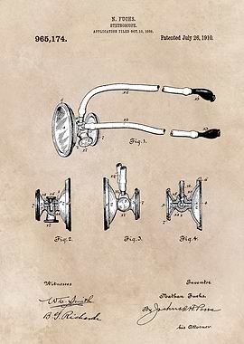 patent Fuchs Stethoscope 1