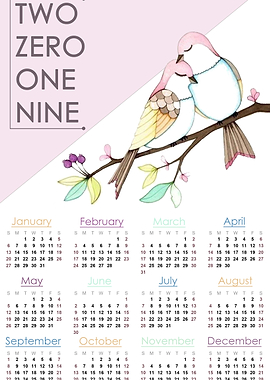 Bird Calendar 2019