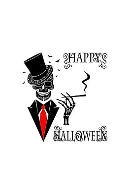 Happy Halloween skull