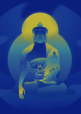 blue buddha