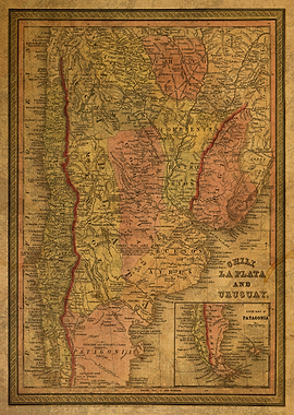 Argentina Map of 1853