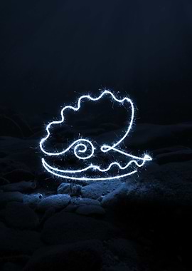 sparkling clamp shell