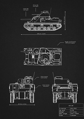 M3 Lee Blueprint