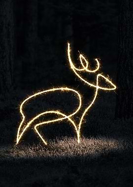 sparkling deer