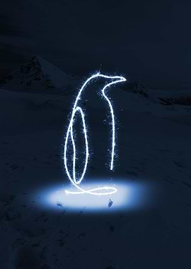 sparkling emperor penguin