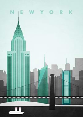 New York Travel Poster