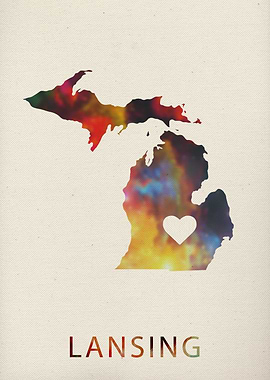 Lansing Michigan Map