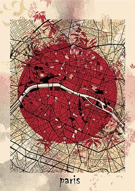 paris map japanese