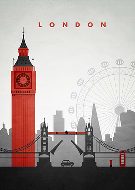 London Travel Poster