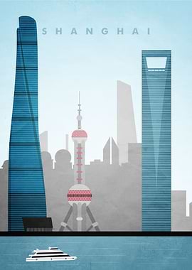 Shanghai Travel Poster