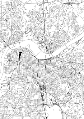 Louisville White Map